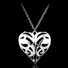 Ожерелье Дневники вампира dongsheng, ожерелье с подвеской в виде сердца с выемкой в виде Каролины Форбса, модные украшения для женщин, подарок на день Святого Валентина