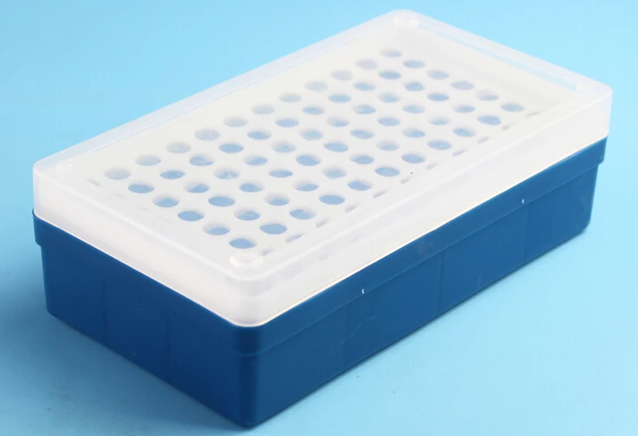1.5ml Plastic Micro Centrifuge Tube Stand Holder Box 96 Position Lab Centrifugal Socketstube box.