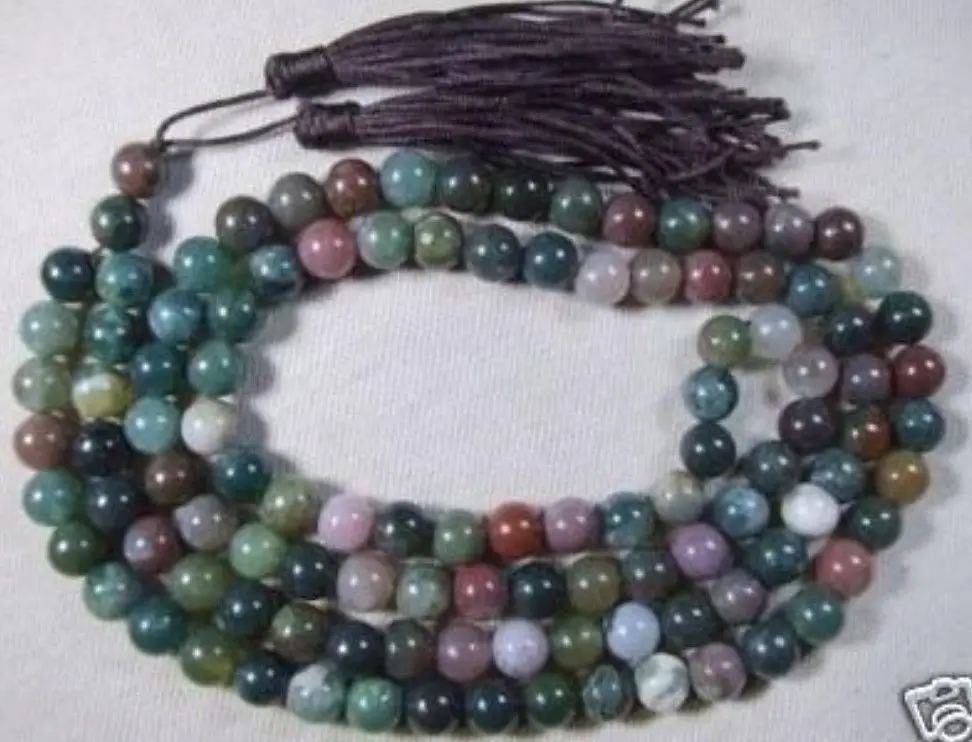 Браслет с кисточками 8 мм натуральный зеленый камень 6 мм/8 108|Ожерелья подвеской| |