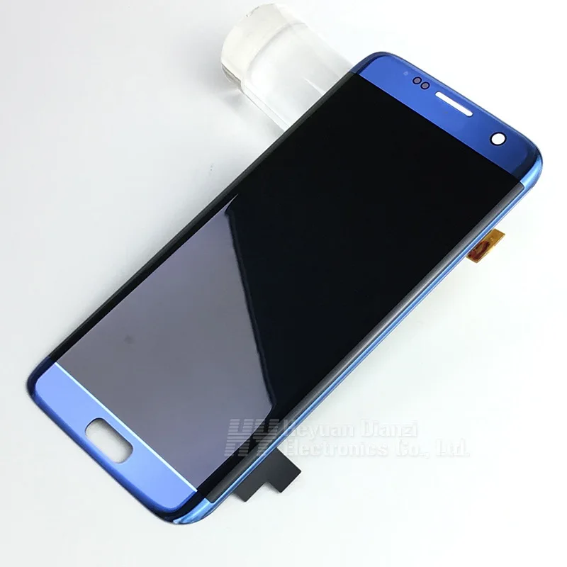 Сжигаемый в тени для samsung Glaxy S7 Edge G935F G935A G935FD ЖК-дисплей с сенсорным экраном дигитайзер 5,5 ''Super AMOLED