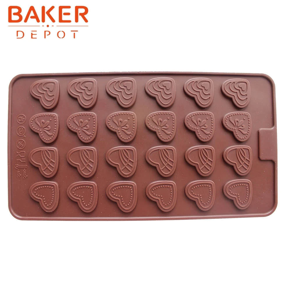 Love heart silicone chocolate molds jelly mold fondant cake moulds kitchen baking cookies | Дом и сад