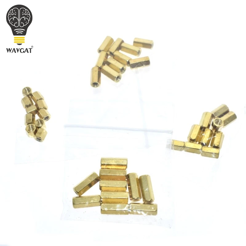 WAVGAT M3 5/8/10/12 мм PCB Hex мужской женский нитки Латунь Spacer противостояния/винт/гайка Ассортимент Набор Наборы с Пластик сумка