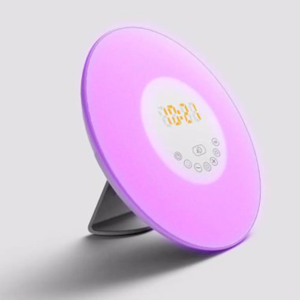 Цифровой светодиодный Будильник с 3 розетками цветной будильник имитацией