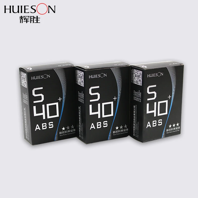 Huieson 6 шт./упак. 3 звезды для настольного тенниса поли шарики S40+ мм Материал ABS Пластик Настольный теннис тренировочный мяч для старших игроков