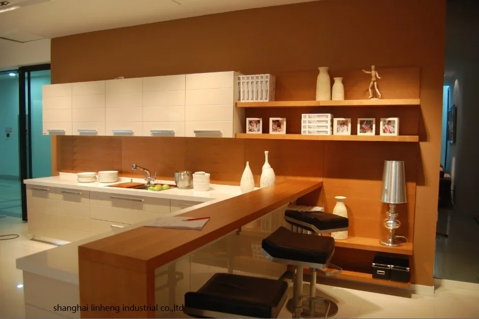 Современный глянцевый/лаковый кухонный шкаф (стандартный)|lacquer kitchen cabinet|kitchen