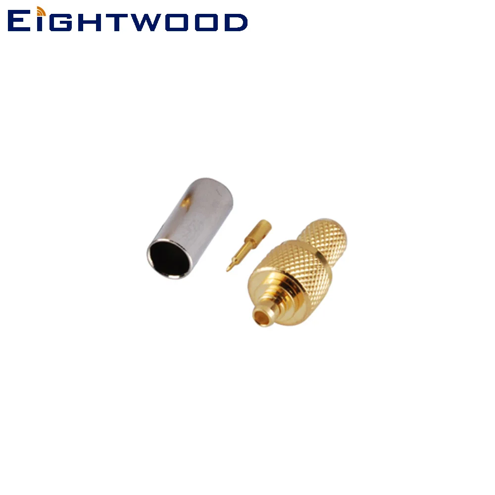 Eightwood 5 шт. MMCX штекер RF коаксиальный соединитель Адаптер обжимной LMR195 RG58 кабель