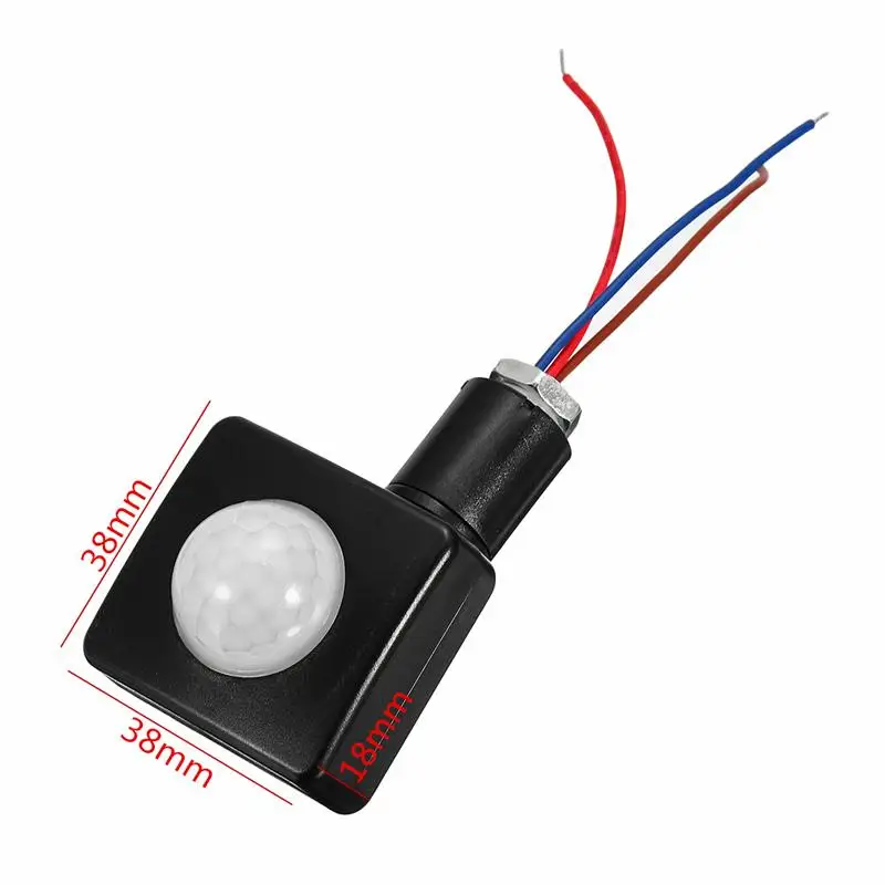 1 шт. MR-HW209 1-50 Вт безопасности инфракрасный датчик движения из pir детектор настенный светодиодный светильник Открытый 40 мм x 40 мм Датчик s активные компоненты