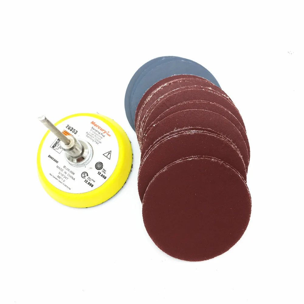 30 шт. 50 мм шлифовальный диск зернистость 800 3000 бумаги с 1 2 Дюймовая абразивная