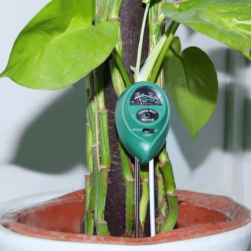 

AIMOMETER Soil PH Tester 3in1 Plant Flowers Soil PH Tester Moisture Light Meter hydroponics Analyzer