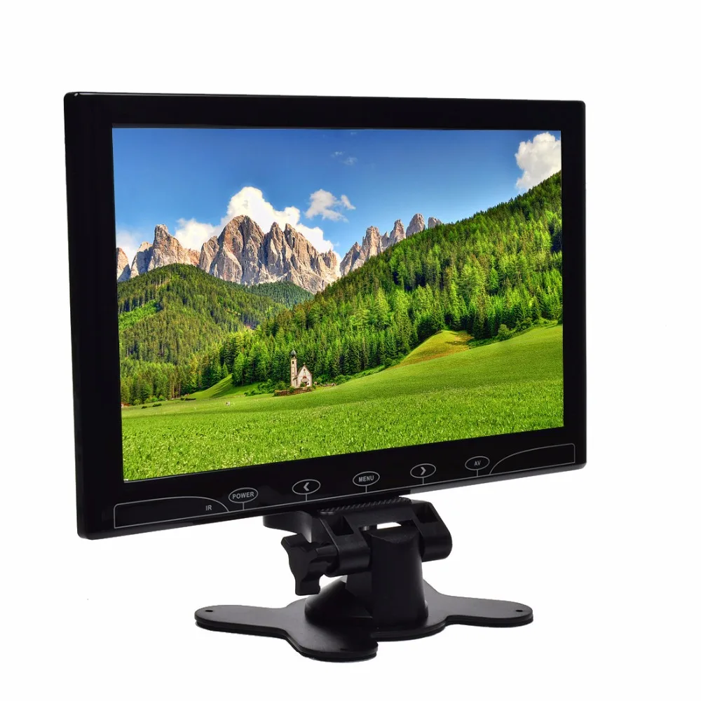 10.1 ''TFT ЖК-дисплей Цвет ультратонких 2 видео Вход ПК аудио-видео Дисплей VGA/HDMI/AV