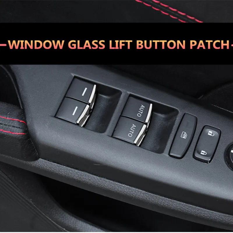 For Honda Civic 10th 2016 2017 2018 7Pcs Car Interior Door Window Lift Switch Button patch special lift button decoration | Автомобили и
