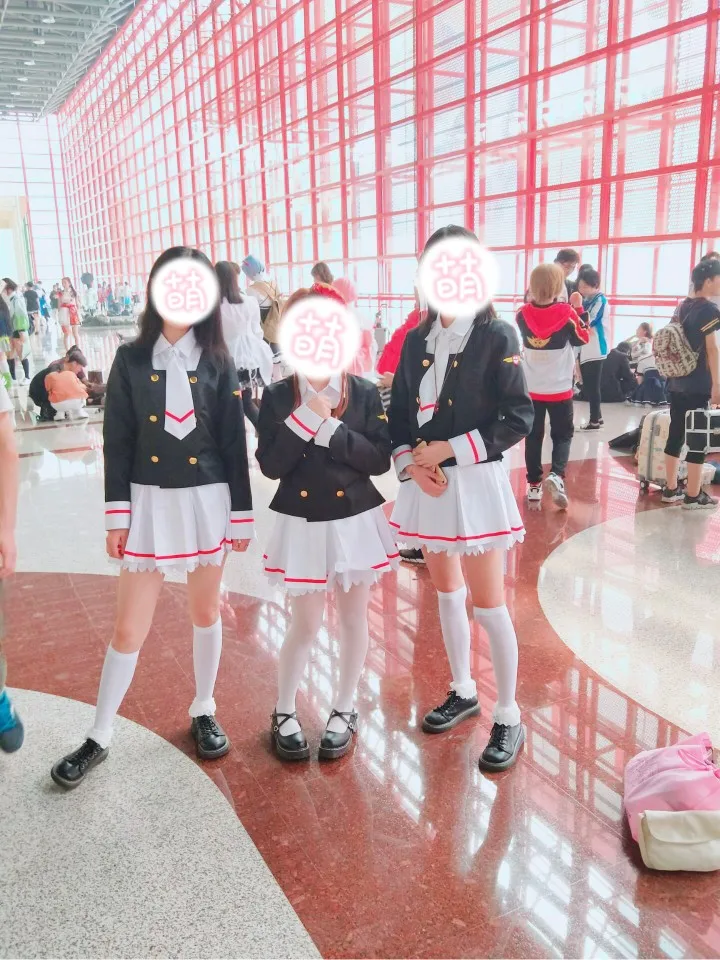 Новая прозрачная школьная форма с зажимом для карт Сакура КИНОМОТО костюмы