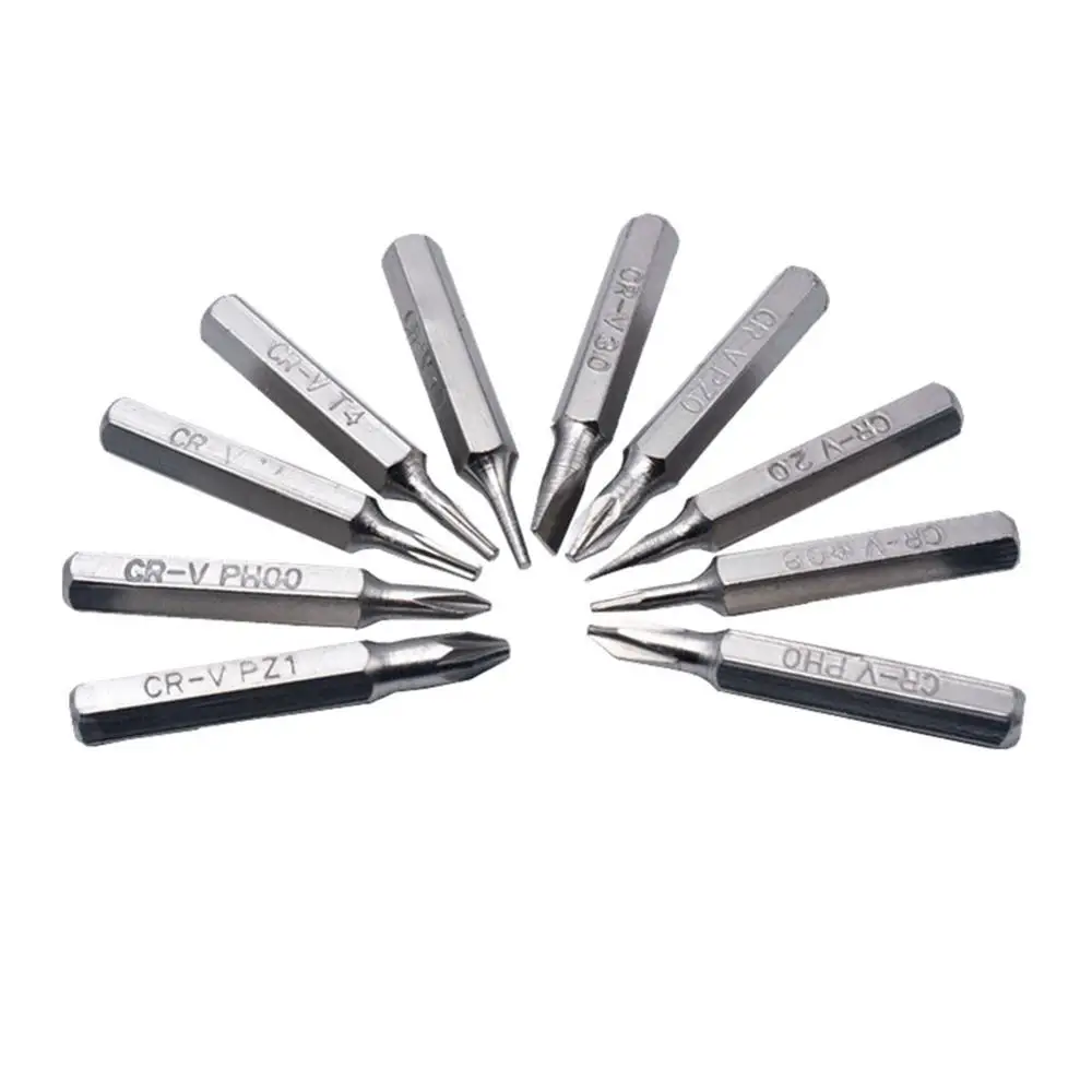 10 шт. CR V Набор бит Torx включая T3 T4 T5 T6 T7 T8 T9 T10 T15 T20(T6 T20 torx безопасности)|Отвертка| |