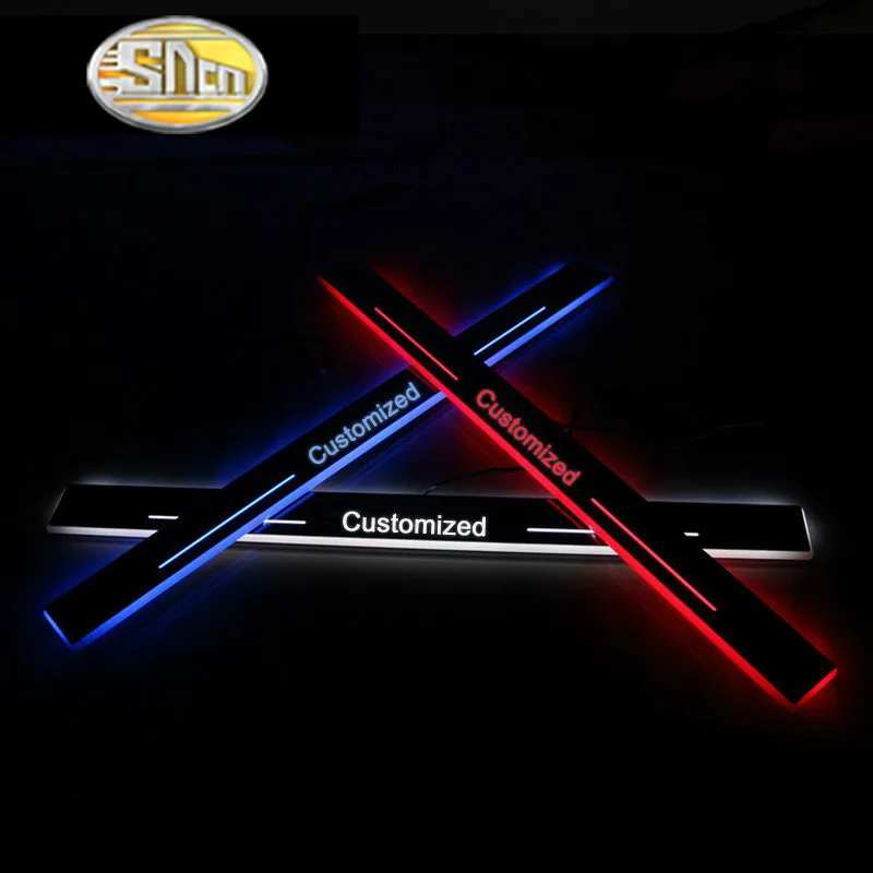 

SNCN Trim Pedal LED Car Light Door Sill Scuff Plate Pathway Dynamic Streamer Welcome Lamp For Mercedes Benz W211 W212 E200 E220