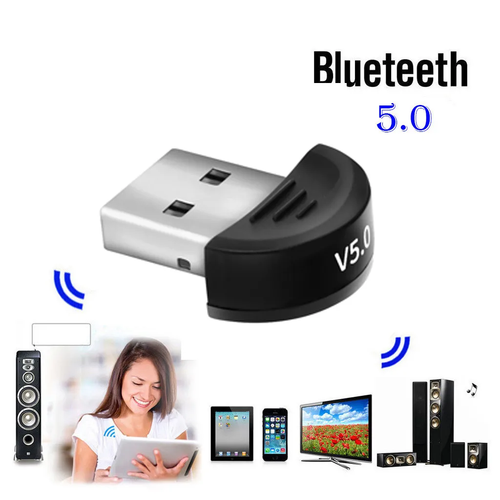 USB-адаптер Bluetooth 5 0 для ПК компьютерный динамик беспроводная мышь музыкальный
