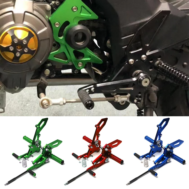 Для Kawasaki Z125 правая левая CNC Подножка для мотоцикла из алюминиевого сплава