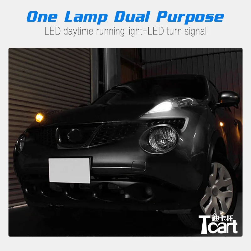 Автомобильные светодиодные лампы Tcart 2 шт. PY21W 1156 дневные ходовые огни указатели