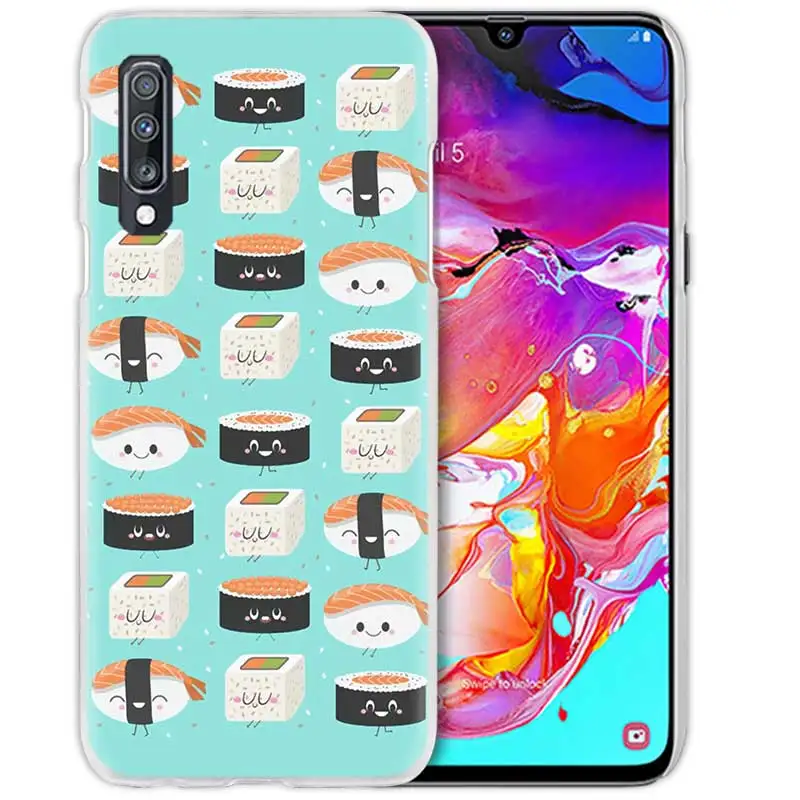 04 Цветной чехол для samsung Galaxy A50 A70 A20e A40 A30 A20 A10 A8 A6 Plus A9 A7 жесткий прозрачный чехол для телефона из поликарбоната - Цвет: 04