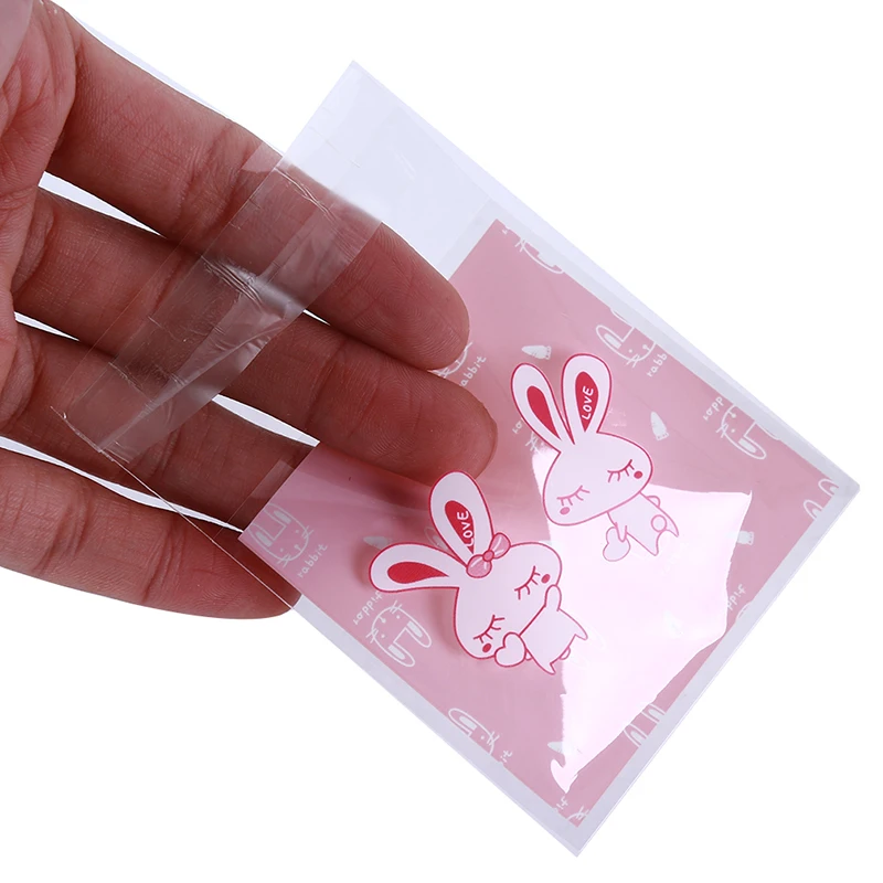 100pcs/pack Cute Baking Package Cookie Bag Chocolate Handmade Soap Snack Candy | Дом и сад