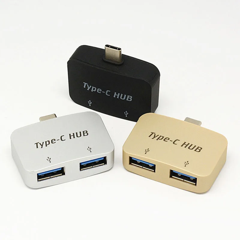 USB концентратор с Type c на 2 порта 0 для подключения мыши клавиатуры расширитель