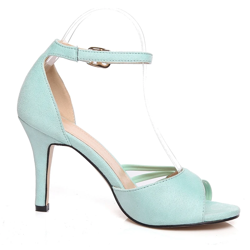 

ENMAYLA New style women open toe narrow band cover heel buckle strap sandals lady summer solid shallow thin heel sandals ZYL500