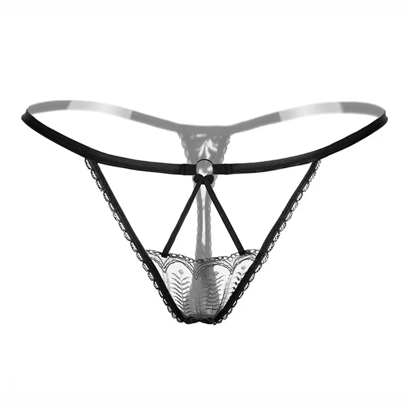 Women's Sexy Thongs And G Strings Underwear Female Transparent Panties Lace Briefs Lingerie Hot Erotic |