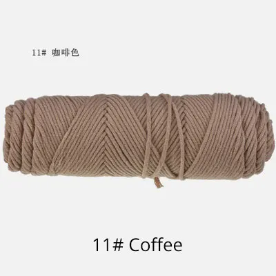 Coffee Looen пряжа для вязания крючком ткань шелк Молоко хлопок Толстая Нить пряжа шерсть переплетение иглы Искусство ремесло мягкие Швейные аксессуары - Цвет: Coffee