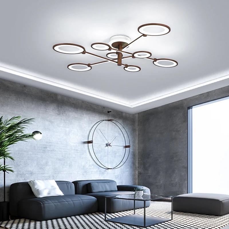 Новые лампы для гостиной люстра led Простая Современная атмосфера дома креативная