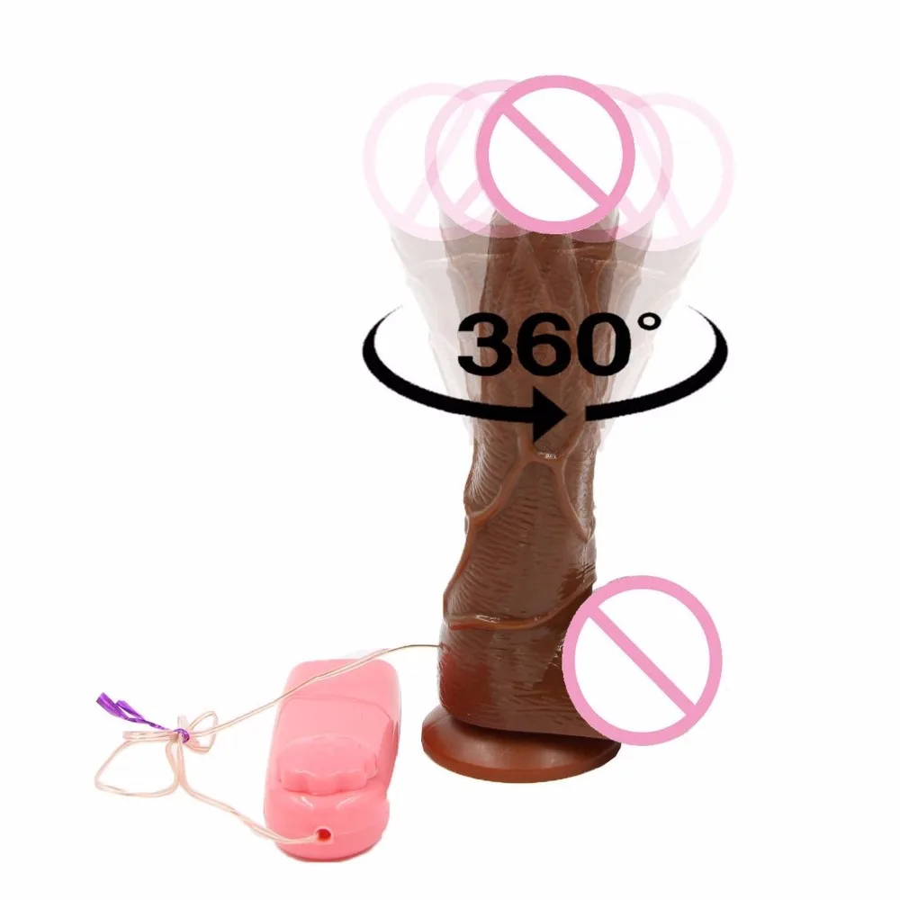 YEMA многоскоростной вращающийся реалистичный фаллоимитатор вибратор на присоске