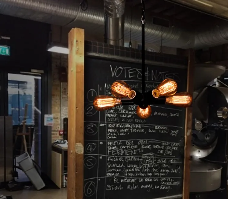 Винтажная Европейская кованая лампа Эдисона в стиле лофт креативный