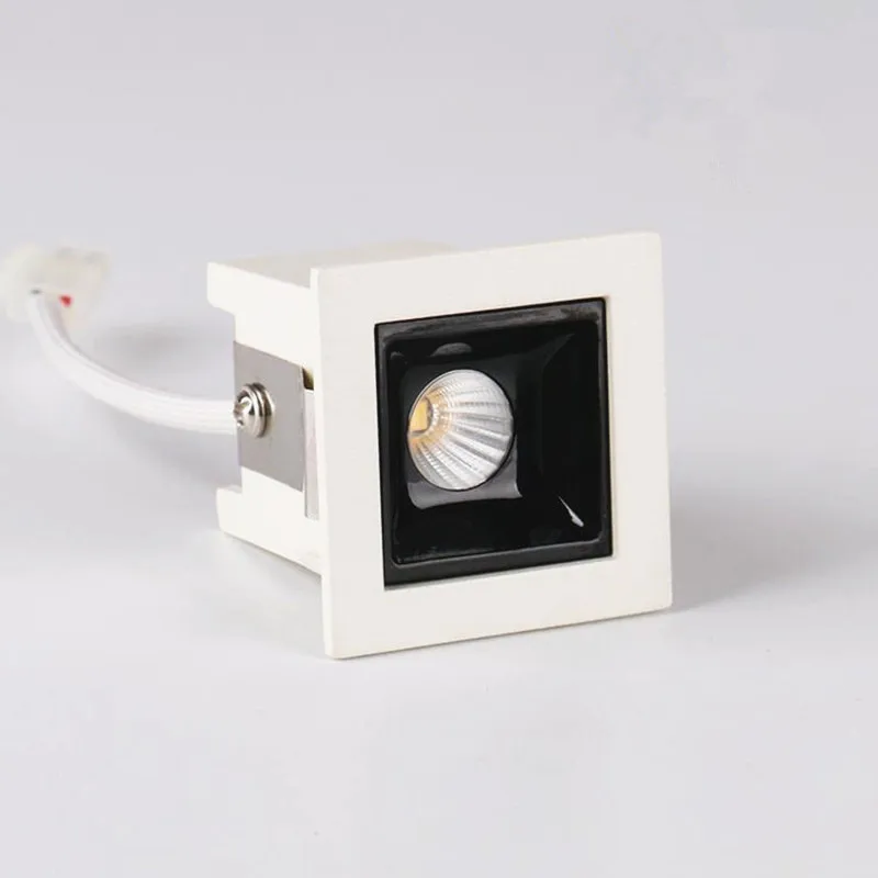 Square Micro Recessed Dimmable LED Downlights 4W10W20W30W COB LED Ceiling Lamp AC110V~220V LED Wall Spot Lights Indoor Lighting