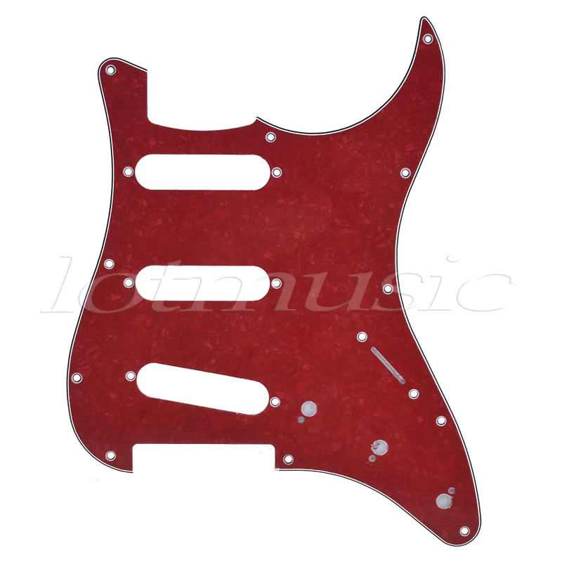 Электрогитары Накладку К Царапинам Пластина для Fender Strat Части Замена 3 Слоя