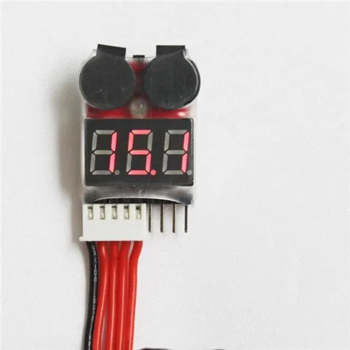 

Хит! Индикатор низкого напряжения 1-8s RC, тестер напряжения батареи Lipo для батареи 20x, 2 в 1, сигнал низкого напряжения, звуковой сигнал, 20 шт./лот