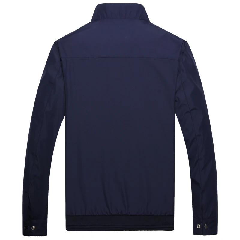 Новинка 2017 года Для мужчин осень печати Стенд Куртка с воротником мода карман на