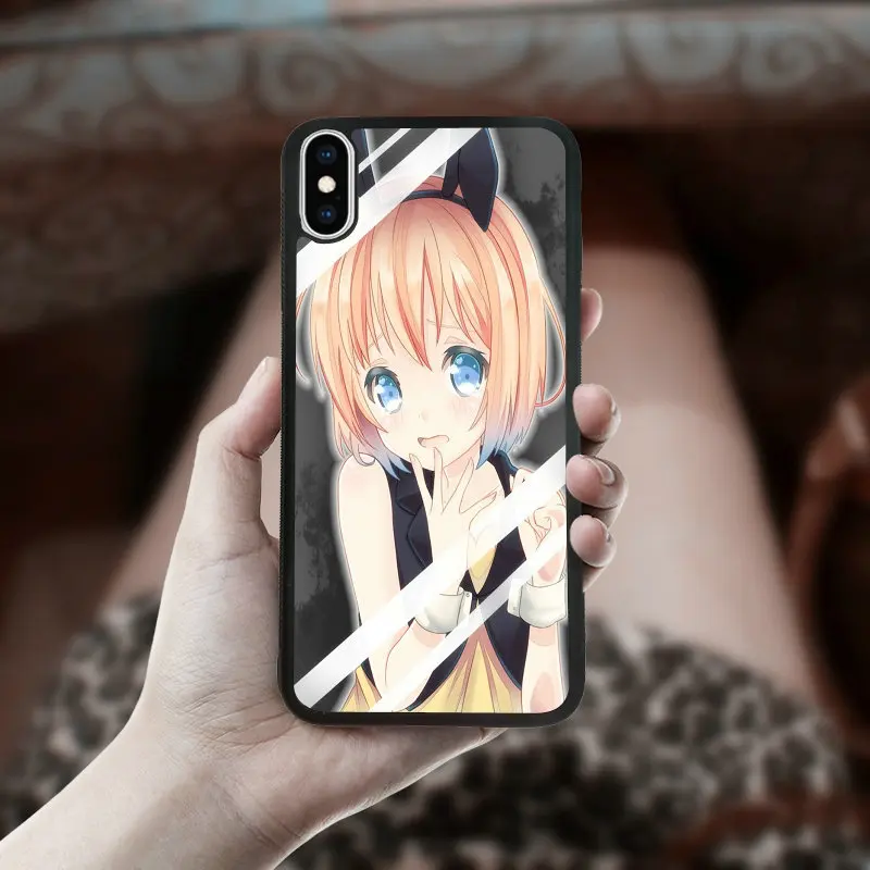 Mobile Phone Bag 5.8 inches Black Back Cover Soft Shell for iphone X XS Case in Fitted Cases Behind Glass Anime Lock Screen |