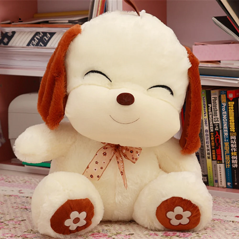 Fancytrader 80 см большая мягкая мультяшная Улыбающаяся собака плюшевая игрушка 31 дюйм