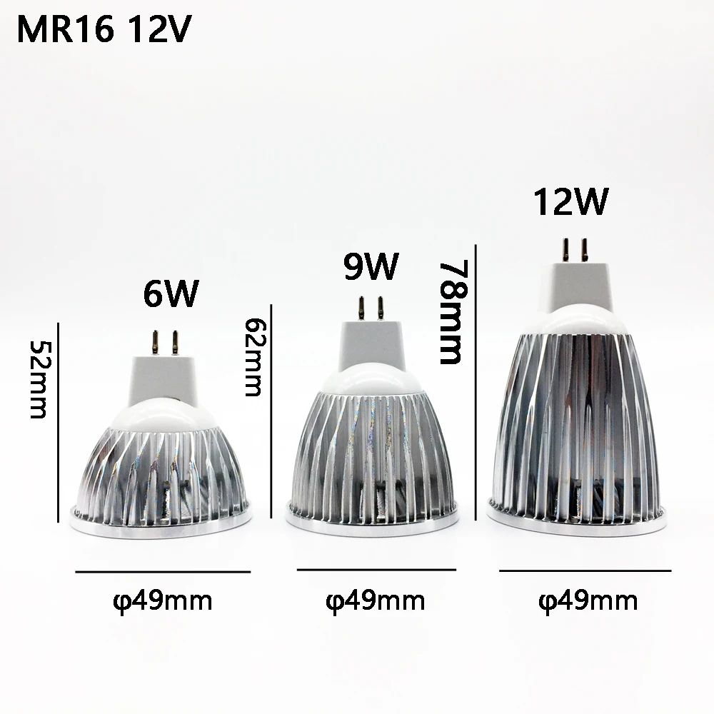 Светодиодный прожектор Cob GU5.3 MR16 новинка высокая мощность MR 6 12 В GU 5 3 220
