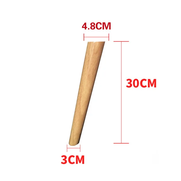 30cm 4 шт./лот твердые деревянные ножки для мебели, наклонный конус диван кровать шкаф стол и стул замена ноги наклонные ножки - Цвет: 30cm