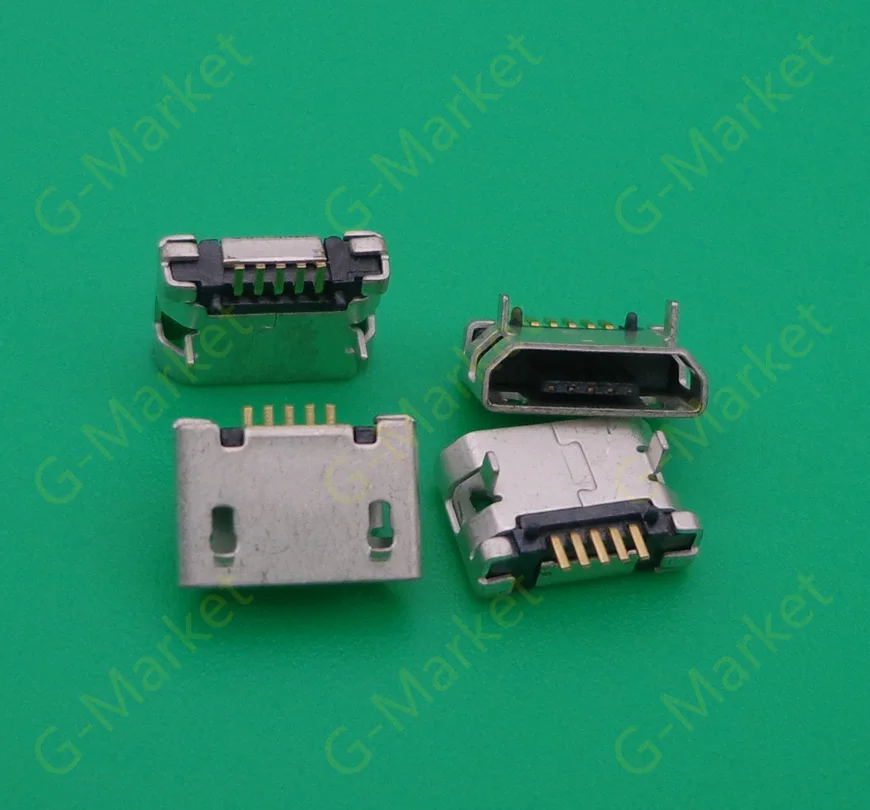 Бесплатная доставка 1000 шт./лот Micro 5pin usb разъем dip длинный pin для мобильного