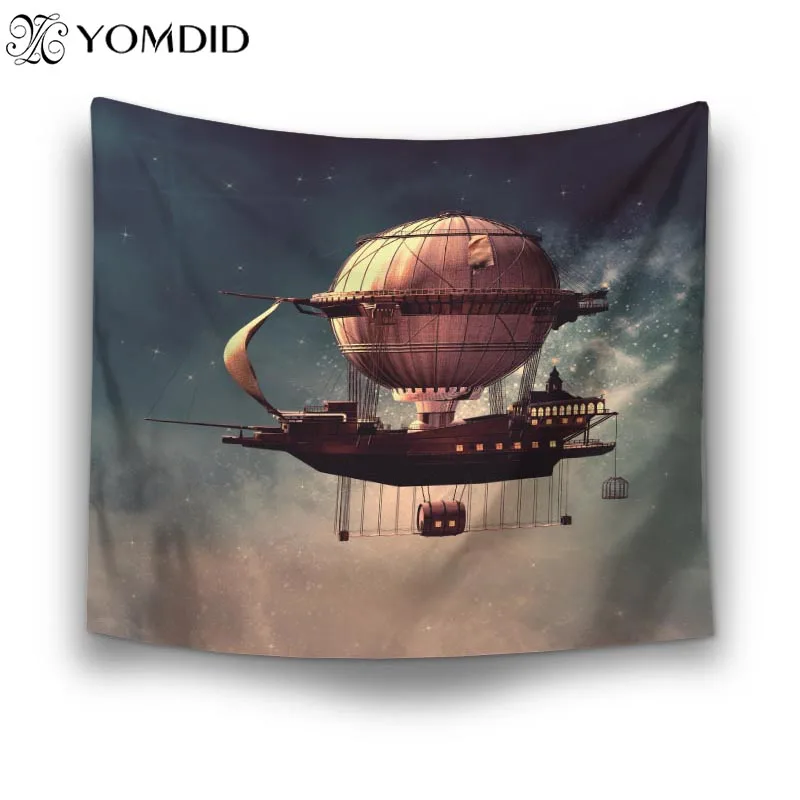 Yomdid настенный гобелен настенные гобелены космический корабль узор Декор для гостиной тонкое пляжное полотенце Коврик для йоги гобелен Tapiz