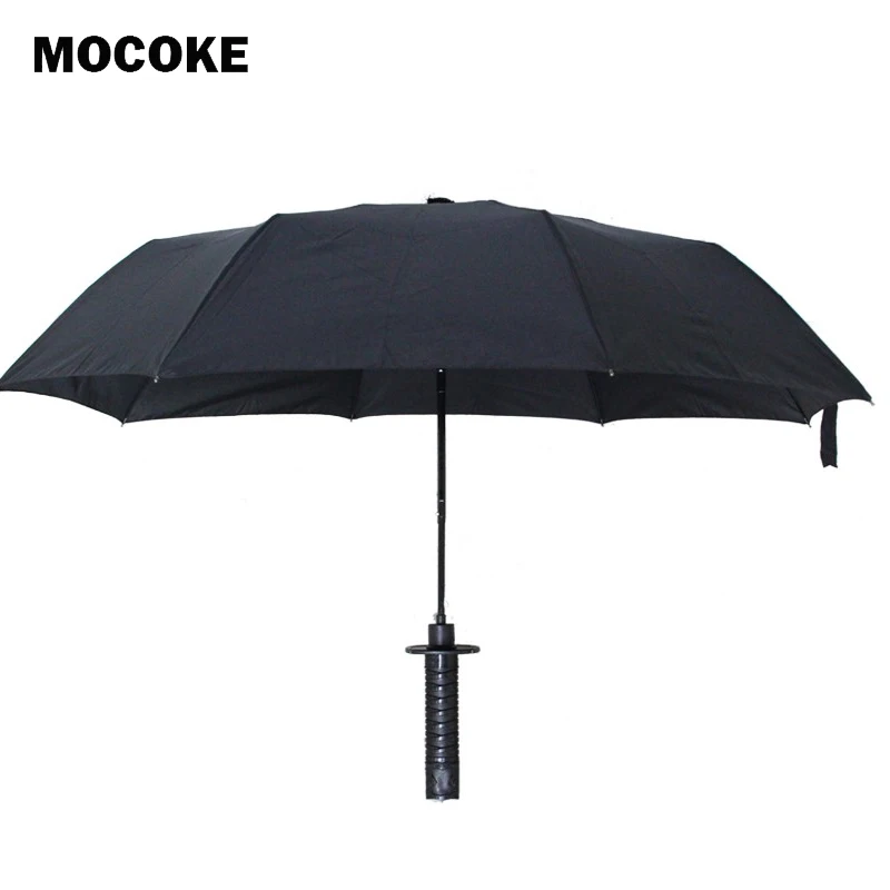 Складной зонт самурайский ниндзя катана 3 креативный полуоткрытый Зонт с мечом