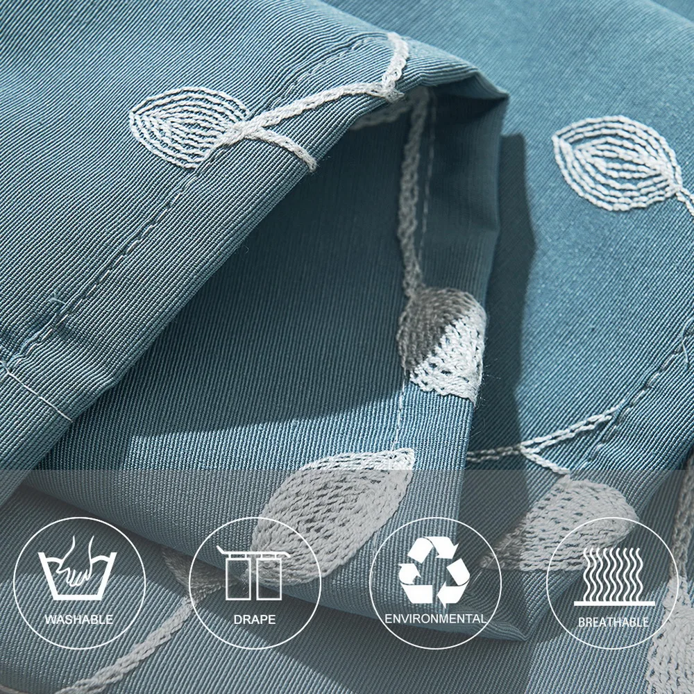 DIDIHOU римская Короткая занавеска воздушный шар тени Цветочная вышивка