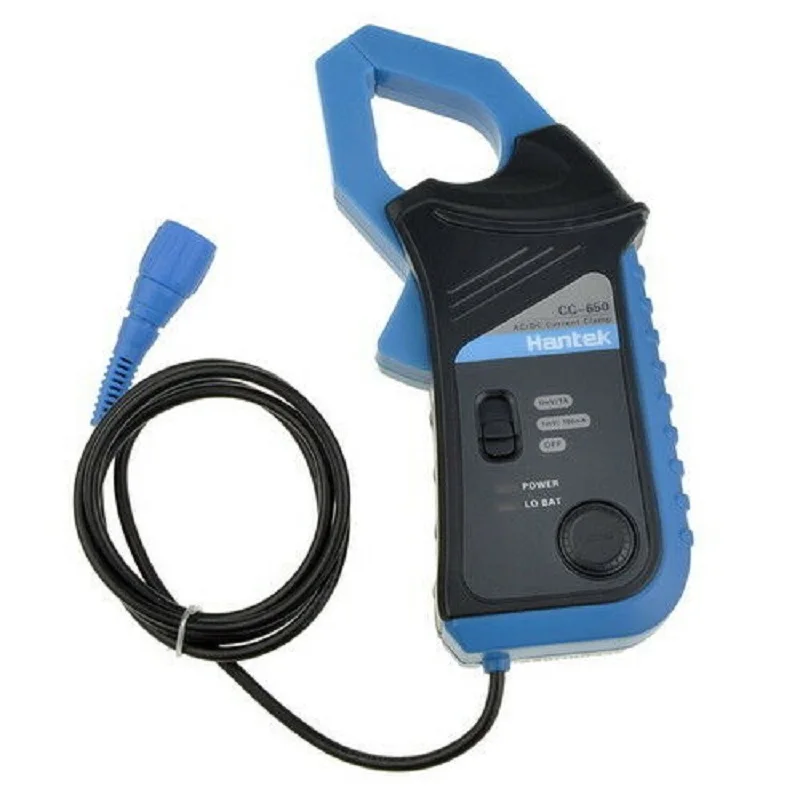 Hantek CC-650 AC/DC токовый зажим CC-65 CC-650 20 кГц/400 Гц полоса пропускания 1 мВ/10 мА 65A/650A с BNC вилкой цена