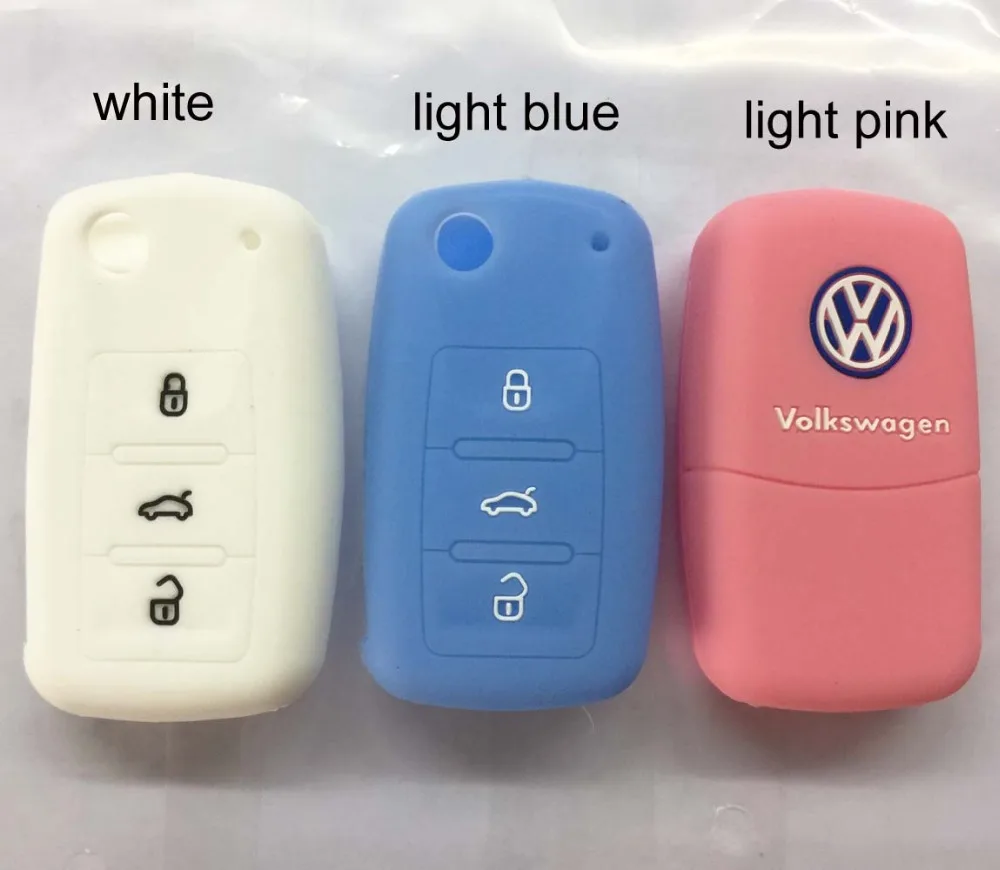 10 шт./лот Автомобильный Силиконовый Чехол Ключ Пригодный для Volkswagen VW POLO Tiguan Passat B5