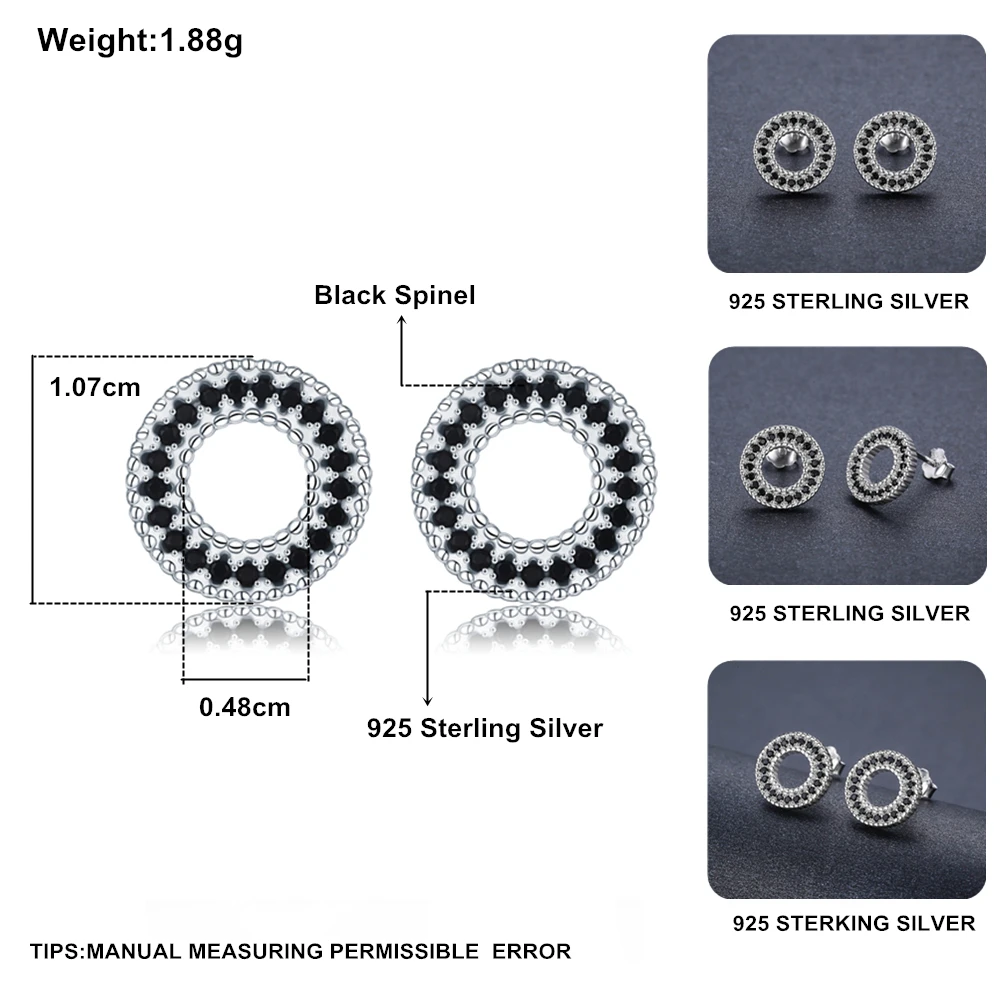 Женские серьги гвоздики из серебра 925 пробы T199|Серьги-гвоздики| |