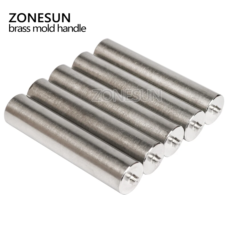 ZONESUN Нержавеющая сталь ударов ручка для кожи с тиснением и изображением холодный