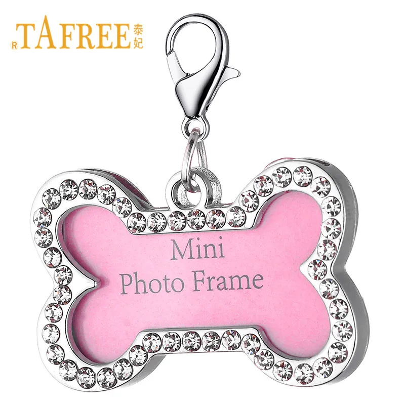 Брелок для ключей TAFREE с фотографией мини фоторамка украшенный кристаллами на