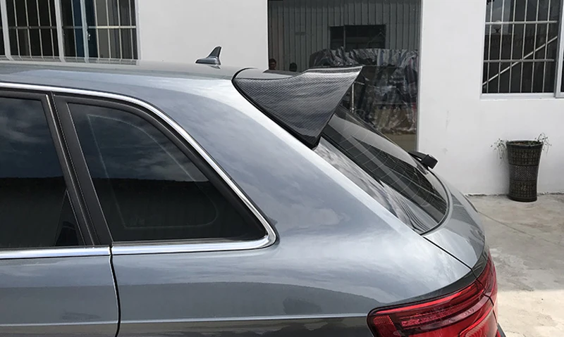 Углеродного волокна задний спойлер на крыше козырек окна для Audi A3 Sline/S3/RS3 Тип 8 в хэтчбек 4 двери 14-18 не для 2 двери