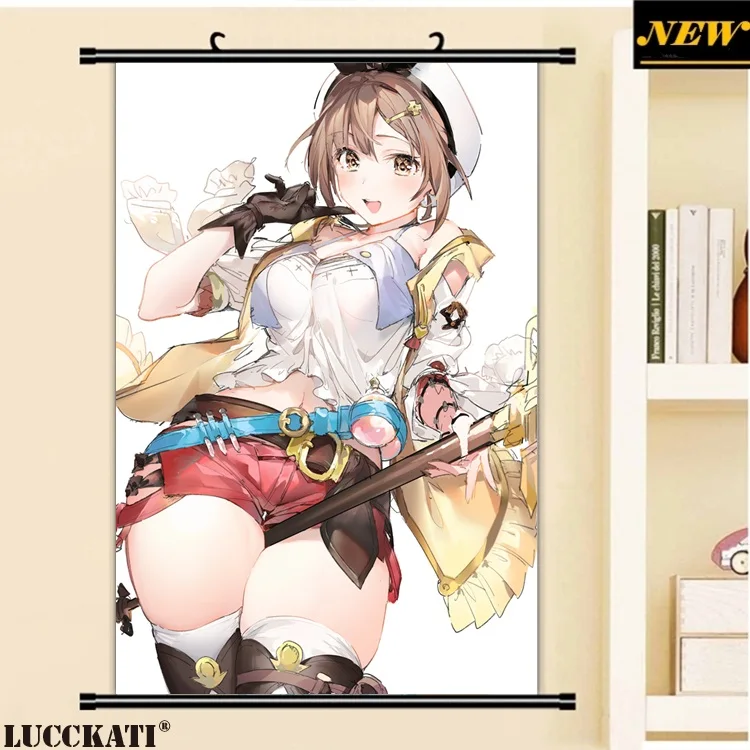 40X60 см ателье Ryza игровая серия Reisalin Stout Сексуальная лоли клитор мультфильм плакат с героями аниме картина прокрутки холст живопись - Цвет: D