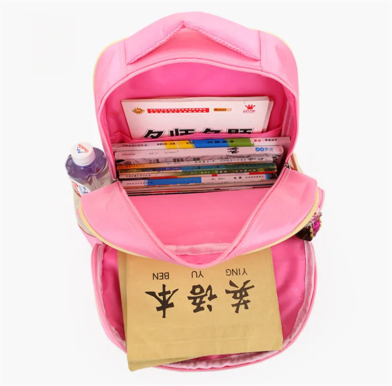 2016 Девочки Школьные Сумки Детей Рюкзак Первичной Ортопедические Bookbag Принцесса